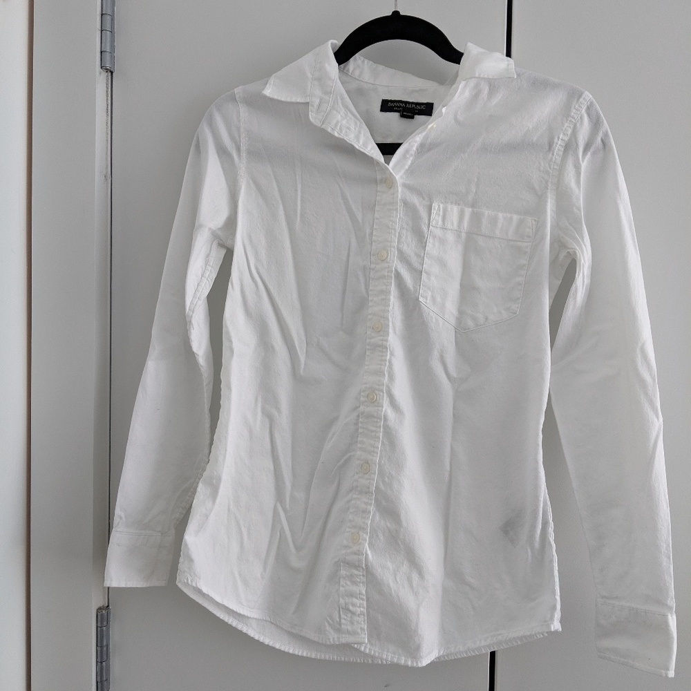 Classic White Button Down Shirt